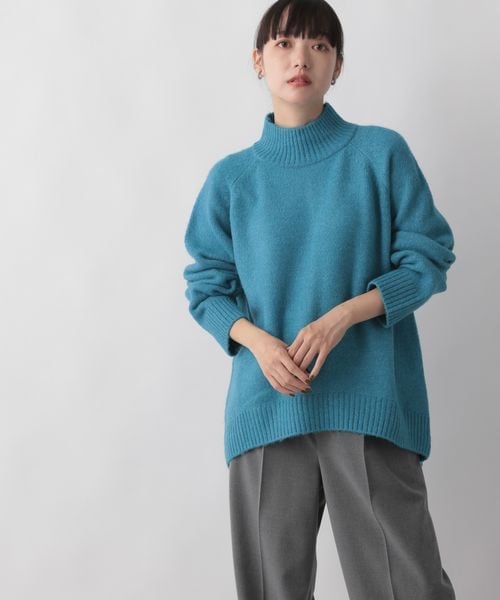 LOWRYS FARM（ローリーズファーム）の「モチモチハイネック（トップス・レディース・アイボリー08/ブラック09/ライトグレー12/オレンジ45/ブルー85・フリーサイズ）」の5枚目の写真