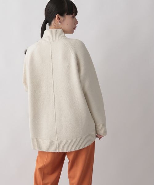 LOWRYS FARM（ローリーズファーム）の「モチモチハイネック（トップス・レディース・アイボリー08/ブラック09/ライトグレー12/オレンジ45/ブルー85・フリーサイズ）」の8枚目の写真