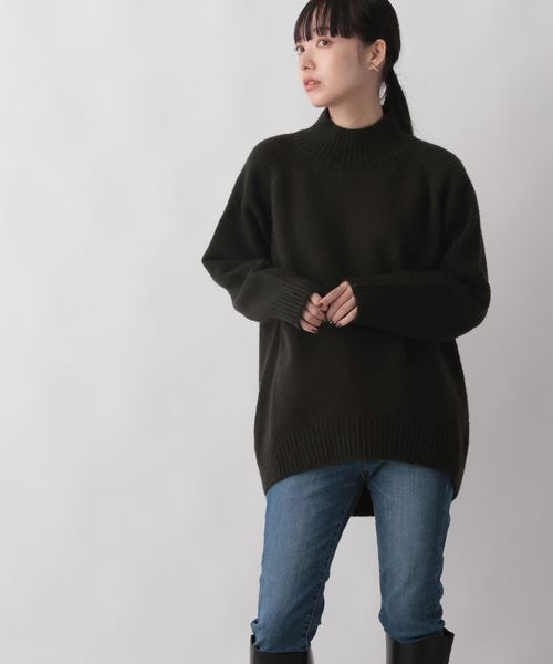 LOWRYS FARM（ローリーズファーム）の「モチモチハイネック（トップス・レディース・アイボリー08/ブラック09/ライトグレー12/オレンジ45/ブルー85・フリーサイズ）」の10枚目の写真