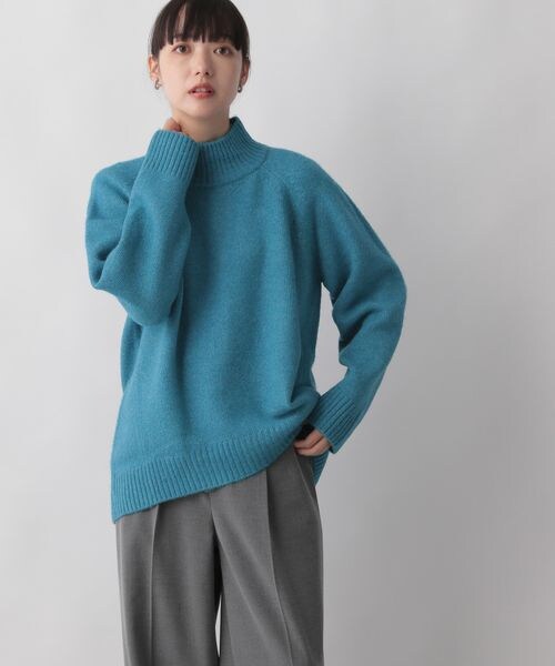 LOWRYS FARM（ローリーズファーム）の「モチモチハイネック（トップス・レディース・アイボリー08/ブラック09/ライトグレー12/オレンジ45/ブルー85・フリーサイズ）」の18枚目の写真