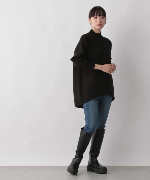 LOWRYS FARM（ローリーズファーム）の「モチモチハイネック（トップス・レディース・アイボリー08/ブラック09/ライトグレー12/オレンジ45/ブルー85・フリーサイズ）」の9枚目の写真