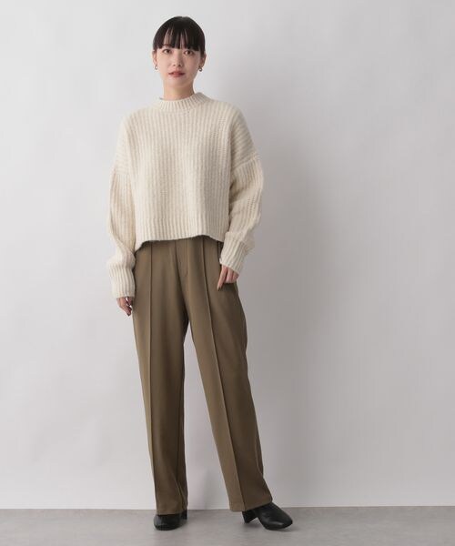 LOWRYS FARM(ローリーズファーム)の「スタイルUPポンチパンツ(パンツ・レディース・アイボリー08/ブラック09/オレンジ45/ブラウン55・M/L)」の15枚目の写真