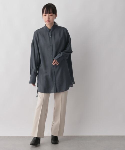 LOWRYS FARM(ローリーズファーム)の「スタイルUPポンチパンツ(パンツ・レディース・アイボリー08/ブラック09/オレンジ45/ブラウン55・M/L)」の11枚目の写真