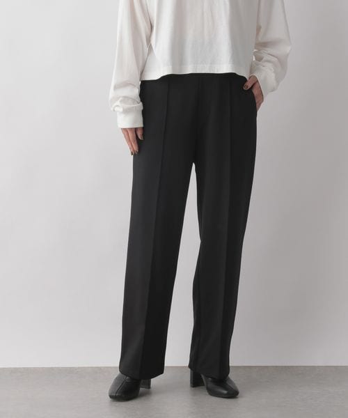 LOWRYS FARM(ローリーズファーム)の「スタイルUPポンチパンツ(パンツ・レディース・アイボリー08/ブラック09/オレンジ45/ブラウン55・M/L)」の2枚目の写真