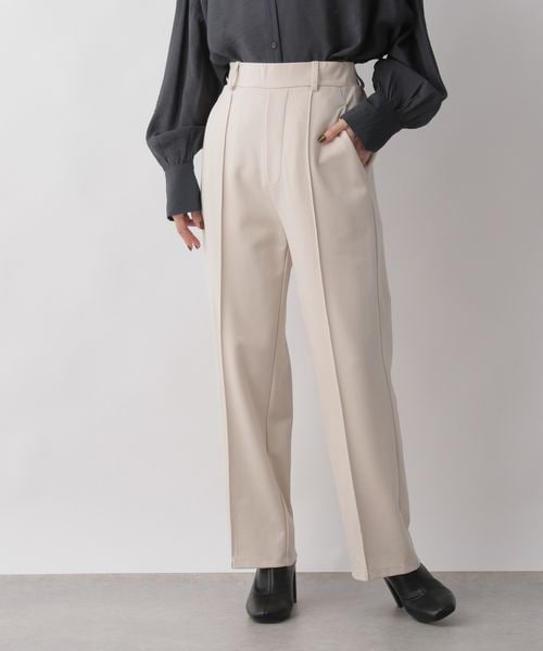 LOWRYS FARM(ローリーズファーム)の「スタイルUPポンチパンツ(パンツ・レディース・アイボリー08/ブラック09/オレンジ45/ブラウン55・M/L)」の12枚目の写真