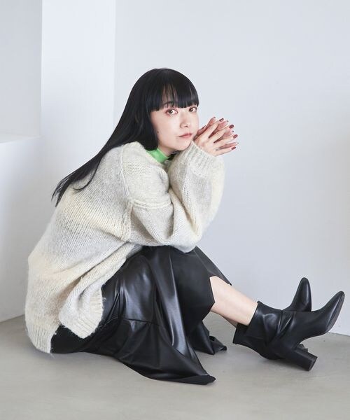 LOWRYS FARM（ローリーズファーム）の「グラデーションニット（トップス・レディース・アイボリー08/ピンク22/イエロー62/グリーン72・ショート丈/ロング丈）」の5枚目の写真