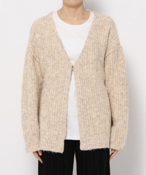 LOWRYS FARM（ローリーズファーム）の「メランジカーデロングスリーブ（トップス・レディース・アイボリー08/チャコールグレー18/ピンク25・フリーサイズ）」の21枚目の写真