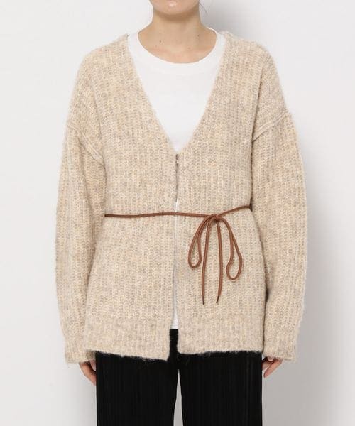 LOWRYS FARM（ローリーズファーム）の「メランジカーデロングスリーブ（トップス・レディース・アイボリー08/チャコールグレー18/ピンク25・フリーサイズ）」の22枚目の写真