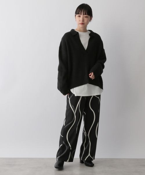 LOWRYS FARM（ローリーズファーム）の「エリツキスキッパープルオーバー（トップス・レディース・アイボリー08/ブラック09/レッド35/オレンジ45/グリーン78・フリーサイズ）」の11枚目の写真