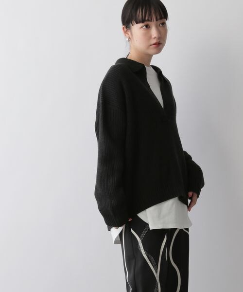 LOWRYS FARM（ローリーズファーム）の「エリツキスキッパープルオーバー（トップス・レディース・アイボリー08/ブラック09/レッド35/オレンジ45/グリーン78・フリーサイズ）」の13枚目の写真