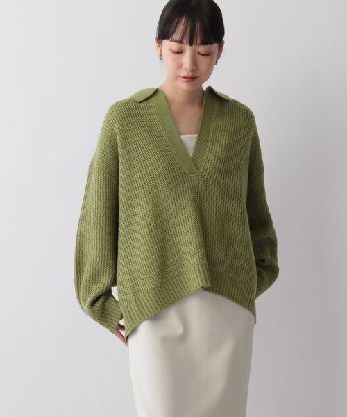 LOWRYS FARM（ローリーズファーム）の「エリツキスキッパープルオーバー（トップス・レディース・アイボリー08/ブラック09/レッド35/オレンジ45/グリーン78・フリーサイズ）」の22枚目の写真