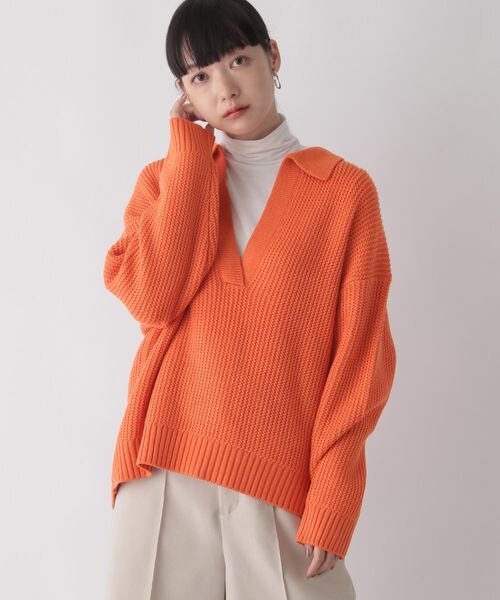 LOWRYS FARM（ローリーズファーム）の「エリツキスキッパープルオーバー（トップス・レディース・アイボリー08/ブラック09/レッド35/オレンジ45/グリーン78・フリーサイズ）」の20枚目の写真