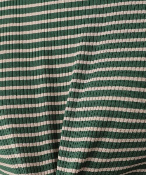 LOWRYS FARM（ローリーズファーム）の「ボーダータートル（トップス・レディース・オフホワイト05/ブラウン58/グリーン75・F）」の20枚目の写真