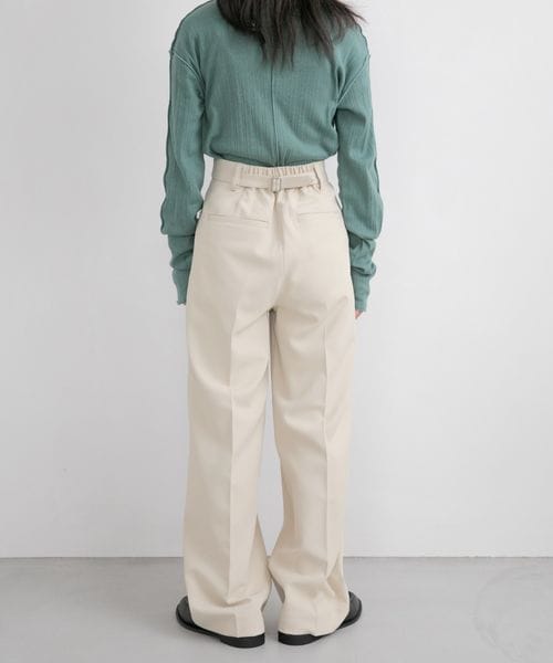 LOWRYS FARM(ローリーズファーム)の「低身長企画/タックワイドパンツ(パンツ・レディース・アイボリー08/ブラック09/ピンク25・XS/S)」の19枚目の写真