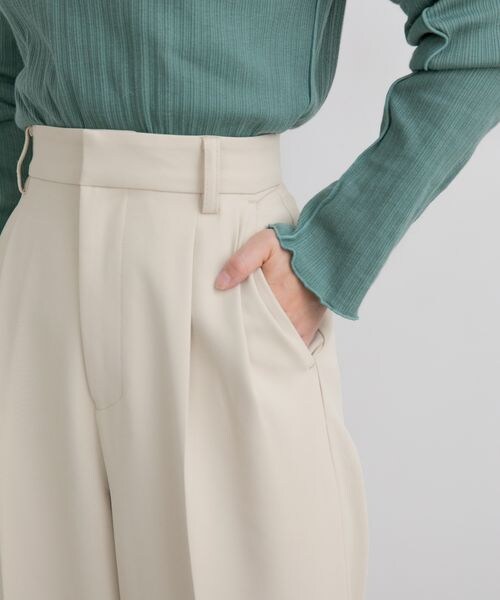 LOWRYS FARM(ローリーズファーム)の「低身長企画/タックワイドパンツ(パンツ・レディース・アイボリー08/ブラック09/ピンク25・XS/S)」の17枚目の写真