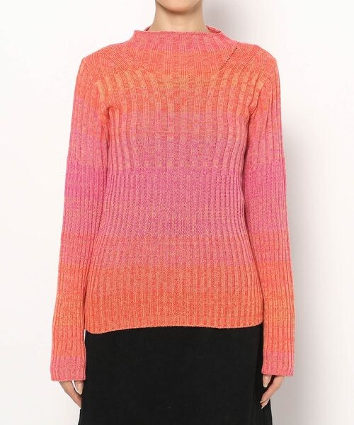 PAGEBOY（ページボーイ）の「カラーMIXタートル（トップス・レディース・ピンク系23/ブルー系89・F）」の7枚目の写真