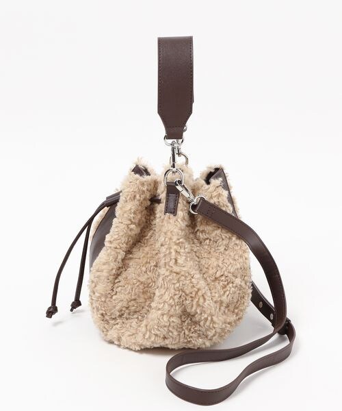 PAGEBOY（ページボーイ）の「ボアMIXバッグ（バッグ・レディース・オフホワイト05/ベージュ55・F）」の8枚目の写真