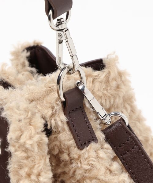 PAGEBOY（ページボーイ）の「ボアMIXバッグ（バッグ・レディース・オフホワイト05/ベージュ55・F）」の14枚目の写真