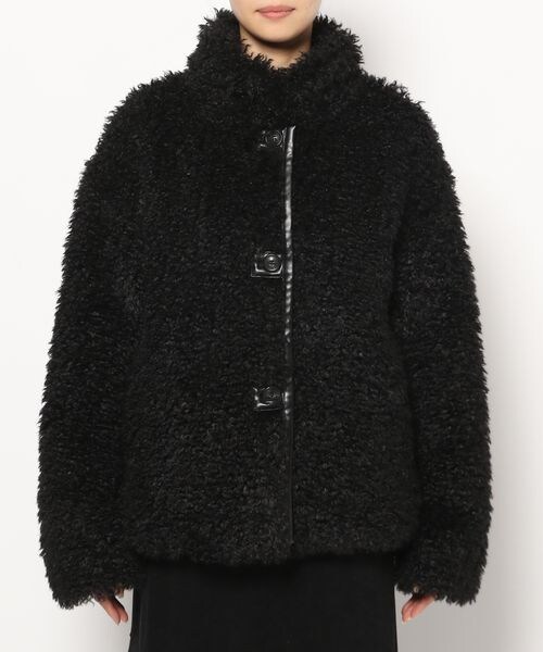 PAGEBOY（ページボーイ）の「カーリーボアブルゾン（ジャケット/アウター・レディース・オフホワイト05/ブラック09/チャコール18・F）」の22枚目の写真