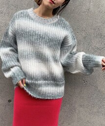 PAGEBOY | グラデーションクルーニット(トップス)