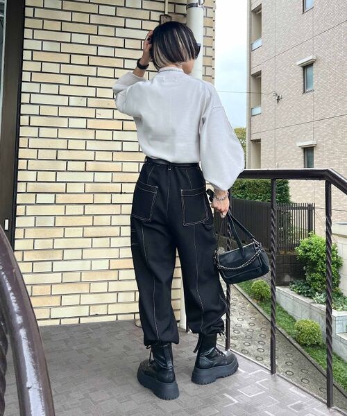 byborre バイボレ　パンツ　黒　白 BYBORRE バイボレ メンズ パンツ（その他） サイズ：-(XS位