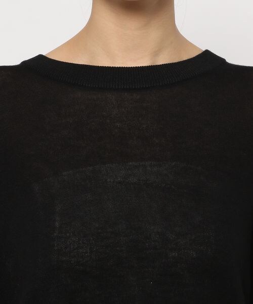 PAGEBOY（ページボーイ）の「シアーフレアニット（トップス・レディース・オフホワイト05/ブラック09/ピーコック84・F）」の21枚目の写真