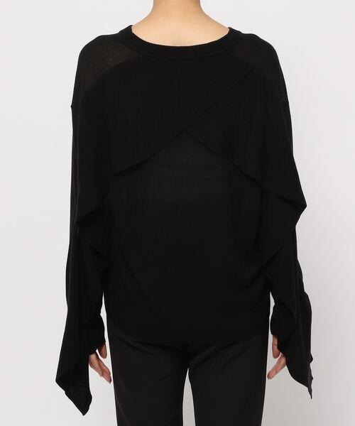 PAGEBOY（ページボーイ）の「シアーフレアニット（トップス・レディース・オフホワイト05/ブラック09/ピーコック84・F）」の20枚目の写真