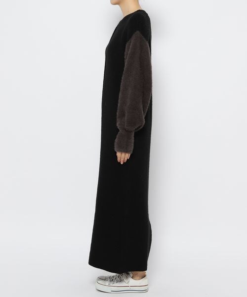 PAGEBOY（ページボーイ）の「シャギースリーブニットワンピース（ワンピース/ドレス・レディース・オフホワイト05/ブラック09・F）」の8枚目の写真