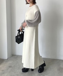 PAGEBOY | シャギースリーブニットワンピース(ワンピース/ドレス)