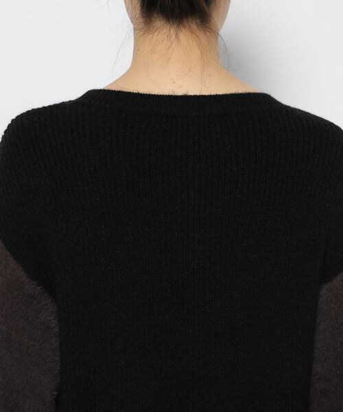 PAGEBOY（ページボーイ）の「シャギースリーブニットワンピース（ワンピース/ドレス・レディース・オフホワイト05/ブラック09・F）」の14枚目の写真