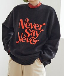 PAGEBOY | ジャガードロゴニット(トップス)