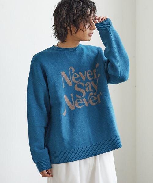 PAGEBOY（ページボーイ）の「ジャガードロゴニット（トップス・レディース・ブラック09/クリーム52/グリーン75/パープル95・FREE）」の3枚目の写真