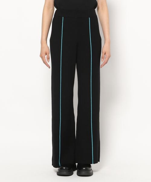 PAGEBOY（ページボーイ）の「カラーラインニットフレアパンツ（パンツ・レディース・オフホワイト05/ブラック09・F）」の11枚目の写真