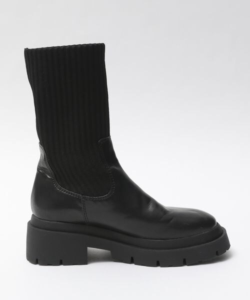 PAGEBOY（ページボーイ）の「ニットソックスブーツ（シューズ・レディース・オフホワイト05/ブラック09・M(23.5cm)/L(24.5cm)）」の9枚目の写真