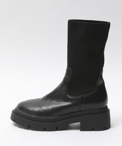 PAGEBOY（ページボーイ）の「ニットソックスブーツ（シューズ・レディース・オフホワイト05/ブラック09・M(23.5cm)/L(24.5cm)）」の8枚目の写真