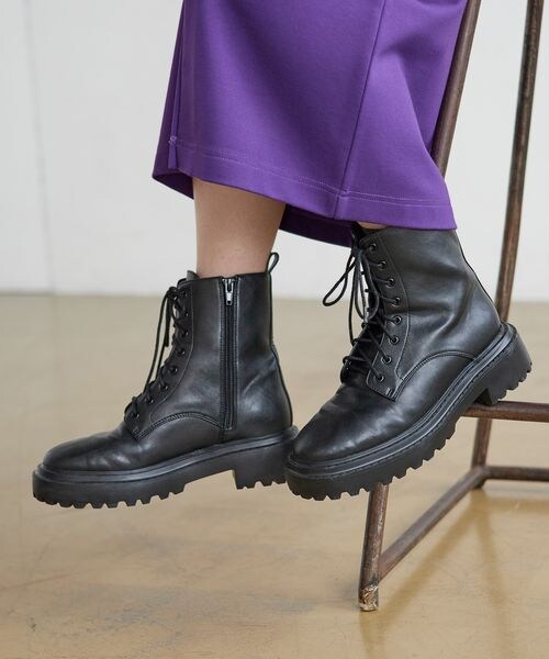 PAGEBOY（ページボーイ）の「レースアップブーツ（シューズ・レディース・ブラック09・M/L）」の4枚目の写真
