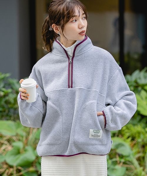 希少☆KRISVANASSCHE ジャケット ハーフジップ 大きいサイズ RAGEBLUE（レイジブルー）の「DISCUS/フリースハーフジップ（）」 - WEAR