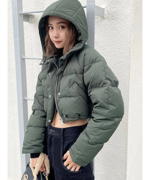 EMODA（エモダ）の「ボリュームショートフードダウン（ブルゾン）」 - WEAR