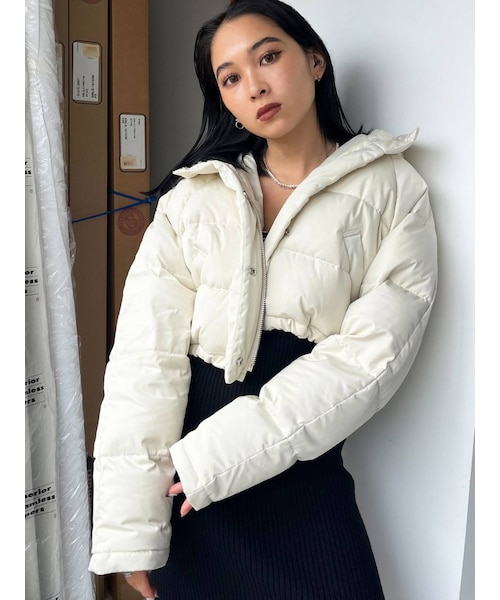 EMODA（エモダ）の「ボリュームショートフードダウン（ブルゾン）」 - WEAR