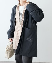 PUAL CE CIN | フレンチダックダウンリバーシブルロングジャケット(テーラードジャケット)