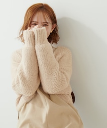 natural couture（ナチュラルクチュール）の「はれこさんコラボ/フェザーモールショートボレロ（ブルゾン・レディース）」