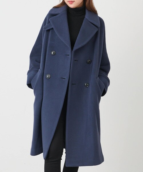 OUVRAGE CLASSE（ウヴラージュクラス）の「【TICCA】 テントコート（チェスターコート・レディース・ベージュ/グレー/ブラック・FREE）」の2枚目の写真