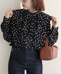 DISCOAT（ディスコート）の「【WEB限定】2WAYドット襟付きブラウス（シャツ/ブラウス）」
