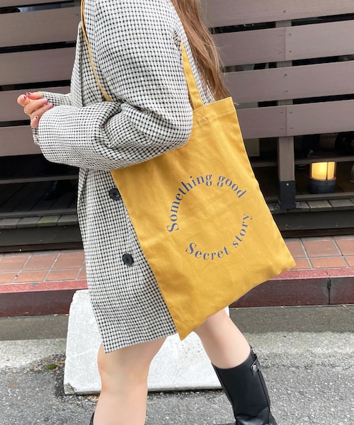 Lattice(Lattice)の「サークルロゴカラートートバック(トートバッグ・レディース・アイボリー/グリーン/イエロー/ベージュ・0)」の3枚目の写真