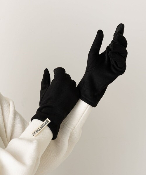 CIAOPANIC TYPY（チャオパニックティピー）の「【THEATRE PRODUCTS/シアタープロダクツ】別注ネームグローブス（手袋・レディース・グレー/ブラウン/ブラック・ONE）」の2枚目の写真