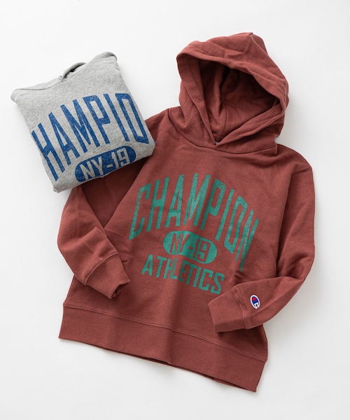 CIAOPANIC TYPY（チャオパニックティピー）の「【KIDS】【WEB限定】【Champion/チャンピオン】カレッジパーカー（パーカー・キッズ・グレー/バーガンディー・120/130/140）」の2枚目の写真