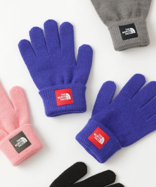 CIAOPANIC TYPY(チャオパニックティピー)の「#【THE NORTH FACE /ノースフェイス】キッズ KnitGlove(手袋・キッズ・ブルー/ピンク/グレー/ブラック・ONE)」の3枚目の写真