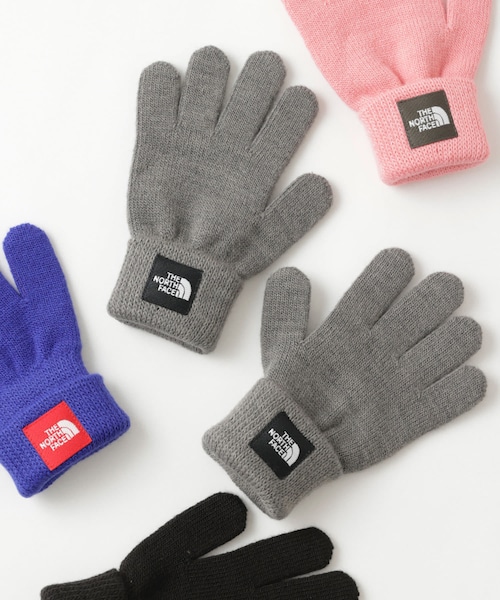 CIAOPANIC TYPY(チャオパニックティピー)の「#【THE NORTH FACE /ノースフェイス】キッズ KnitGlove(手袋・キッズ・ブルー/ピンク/グレー/ブラック・ONE)」の2枚目の写真
