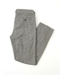 SEVENDAYS=SUNDAY | Men's ウール混ヘリンボーン スリムスラックスパンツ(パンツ)