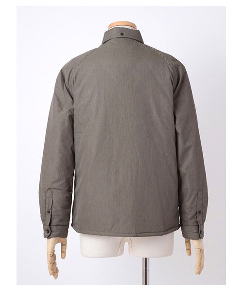 SEVENDAYS=SUNDAY（セブンデイズサンデイ）の「Men's ポリシャンブレー 中綿シャツジャケット（ジャケット・メンズ・グリーン/ネイビー・S/M/L）」の5枚目の写真